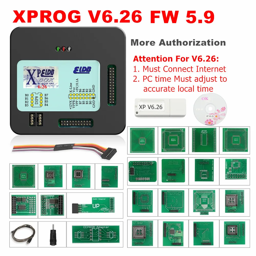 

XPROG V6.26 X PRO G M V6.17 Professional ECU Chip Tunning Programmer EEPROM Adapter Metal X-PROG V6.12 V5.84 V5.55