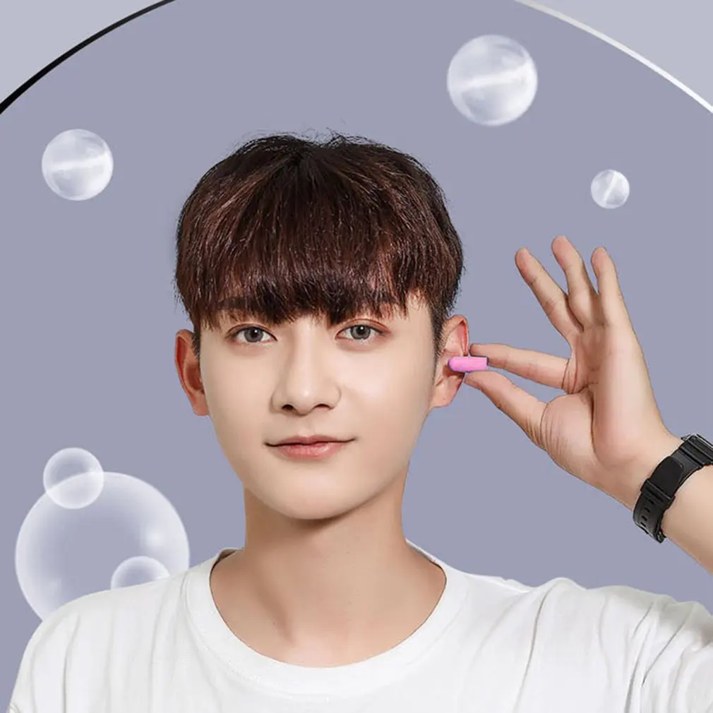 Ear Plugs Tapones Oido Ruido Earplugs Noise Reduction Sleep Oordoppen Sleeping Earplugs Filter For Ears Soft Sponge Soundproof