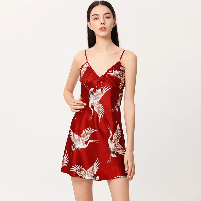 Lounge Set Women Silk Satin Robes Night Dress Pajamas 2 Piece Sets Summer Spring Night Gown Sleepwear Nightwear Homewear - Image 4