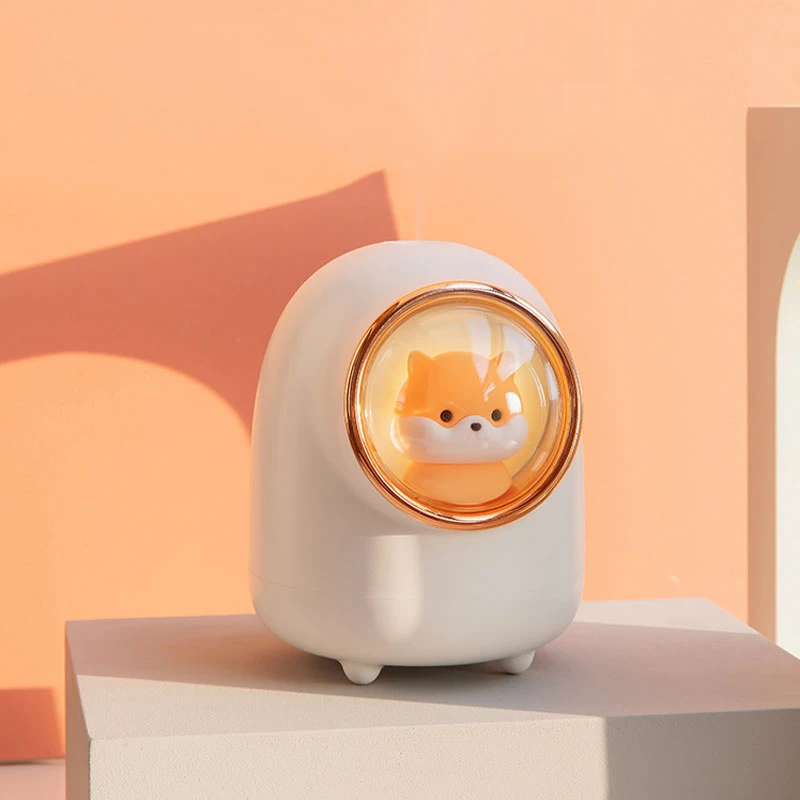 Cute Space Capsule Hamster Humidifier Diffuser Portable Home Office Mini Mist Maker 45ml/H Silent Bedroom Sprayer Life Appliance