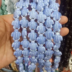 20pcs 15x18mm Loose Spacer Sea Turtle Ceramic Beads DIY Jewelry Making Cute Tortoise Ceramics Bead Fashion Accessories