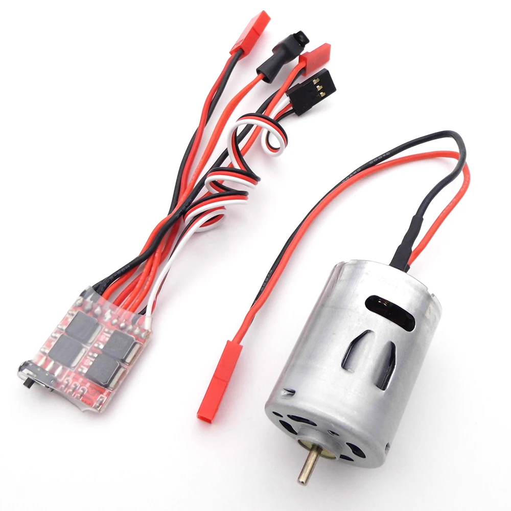 2S 4-8.4V 30A Brushed ESC Speed Controller + 380 Brush Motor Kits for RC Boat Scale Marine 1/16 Car Climbing Tank