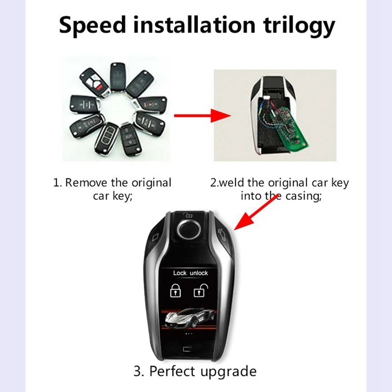 Upgrade Universal Smart Remote Car LCD Key Fob For BMW/Benz/Audi/Toyota/Honda/Cadillac/Lexus/KIA/Ford/Hyundai Accessories