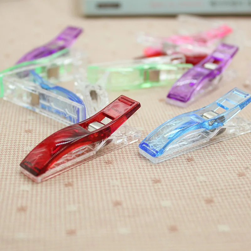 

20/50Pcs Mixed Plastic Large Sewing Clip Holder For DIY Patchwork Fabric Craft Sewing Knitting Clips DIY Sewing Accessories