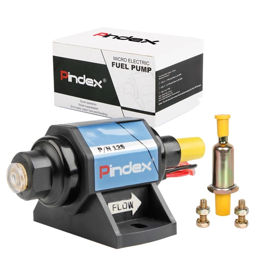 Imagen 1 del producto Universal 12V 35 GPH 4-7 PSI Micro bombas de combustible electrónicas bomba de aceite externa compatible con carburador de 4,6 y 8 cilindros
