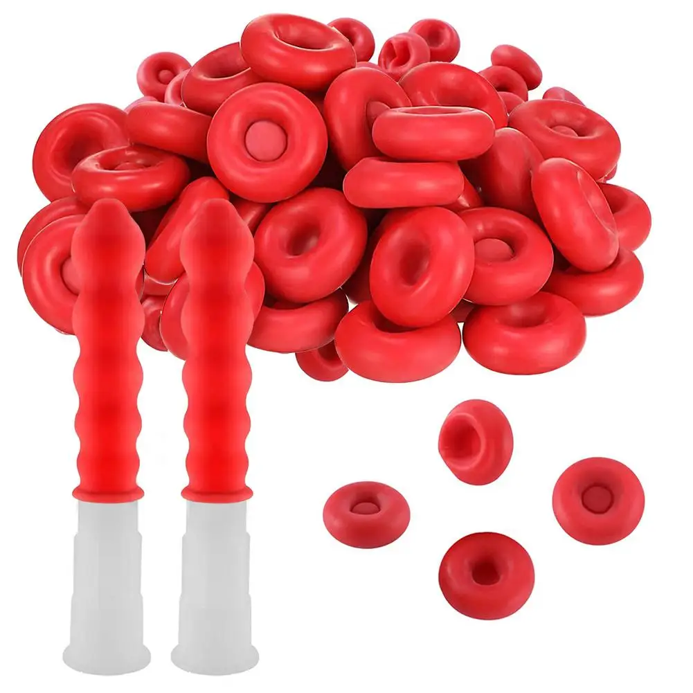 50 Pieces Caulk Cap Red Caulk Saving Cap Caulk Sealer Saver Open Caulking Tube for Sealing and Preserving