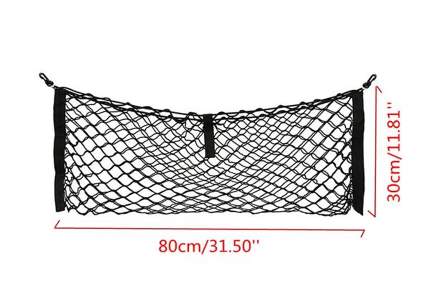 80x30cm Car Auto Back Trunk Seat Elastic String Net Mesh Storage Bag Pocket Cage