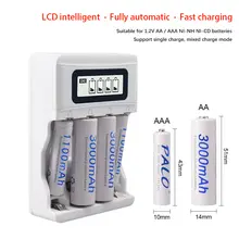4 Slot Smart Fast Battery Charger LCD #2