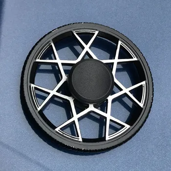 Giroscopio de dedo de descompresión de Metal para adulto, rueda giratoria de aleación para aliviar la ansiedad y el estrés, novedad