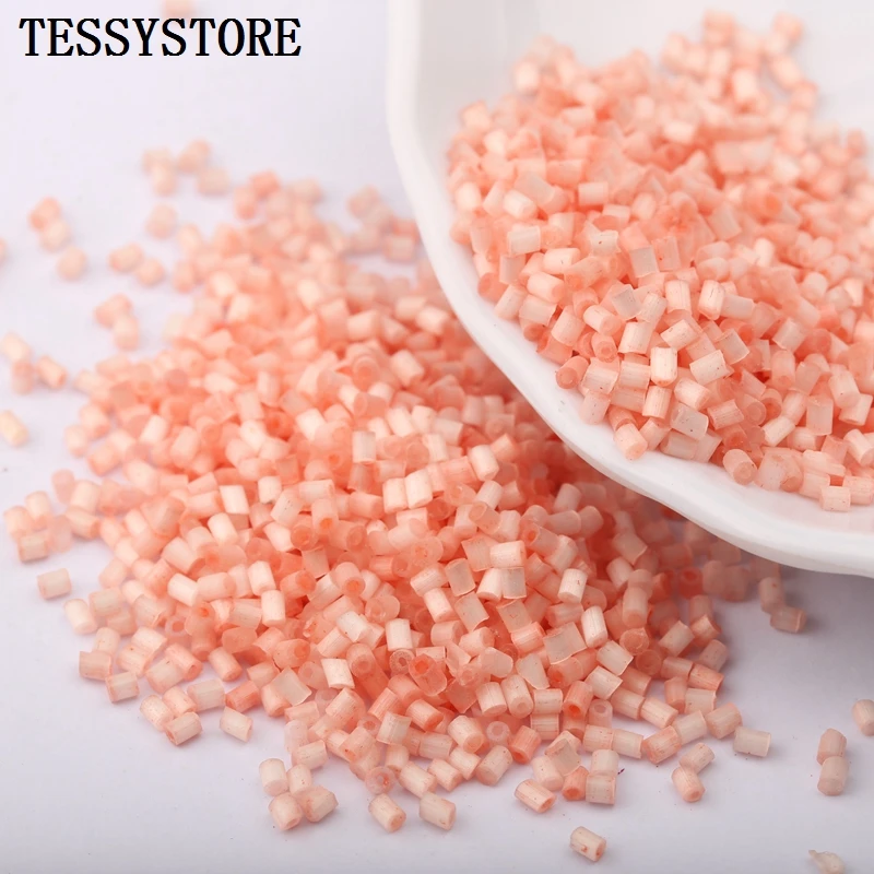 700pcs/lot 2x3mm Cat Eye Color Czech Glass Seed Spacer Beads Austria Crystal Long Tube Beads For Jewelry Making Accessories