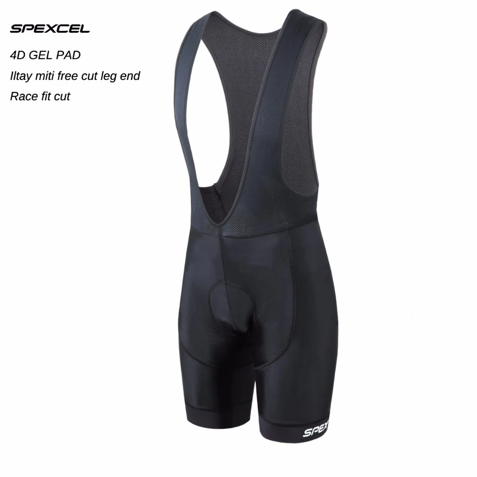 SPEXCEL high quality classic bib shorts race bicycle bottom Ropa Ciclismo bike pants 4D gel pad Italy Silicon grippers at leg