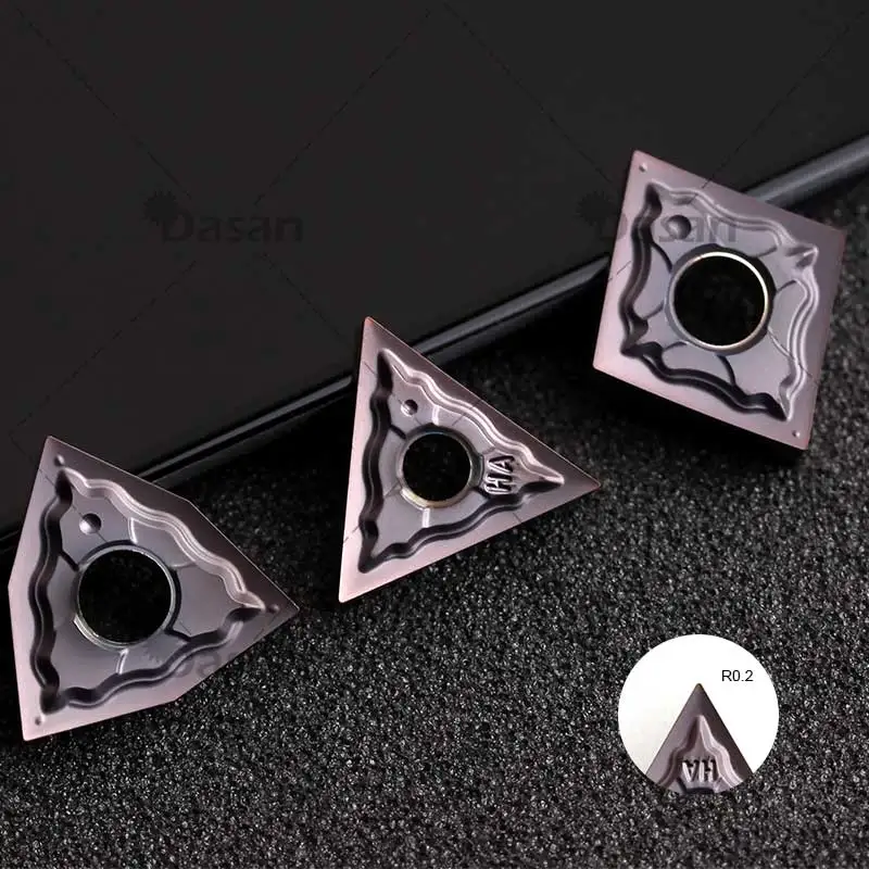 10pcs TNMG160402 HA MA Turning Inserts TNMG Solid Carbide Blades CNCLathe Machine Cutter for Stainless Steel