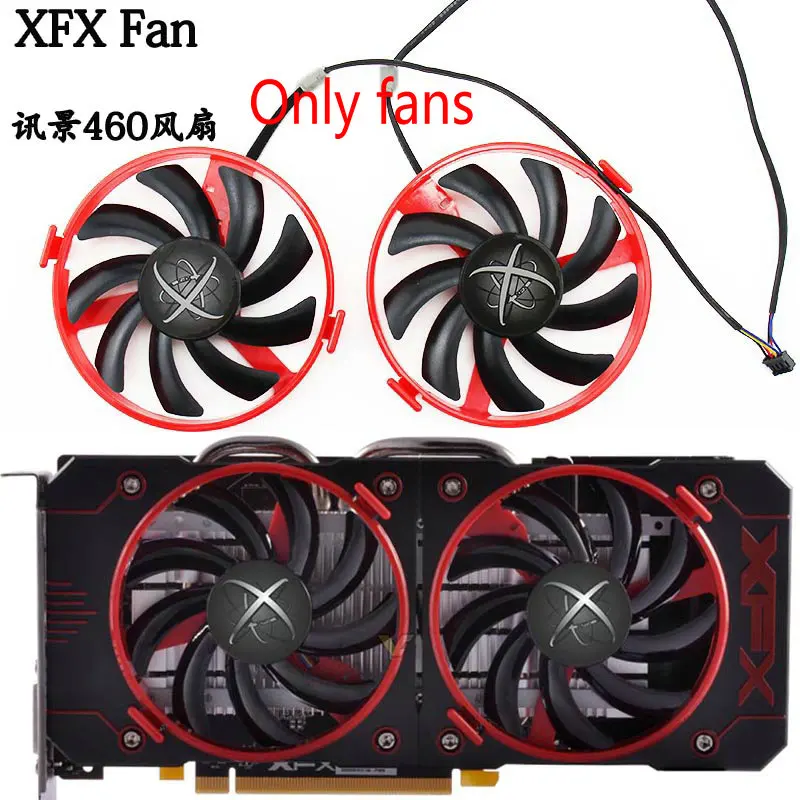 New for RX460 2G 4G Graphics Video Card Cooling Fan 1Set