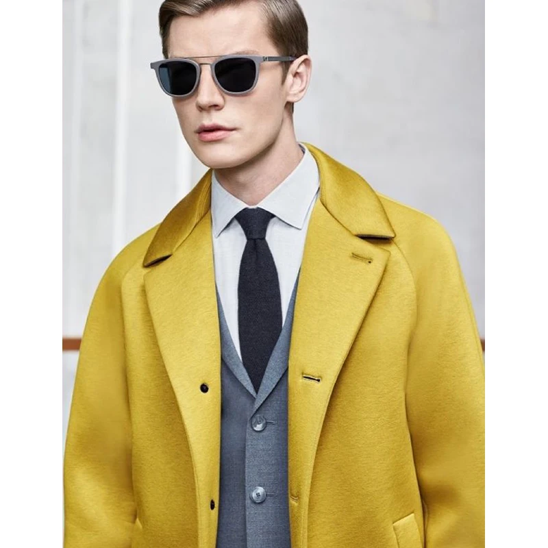 Designer Marke Luxus 7CM Grau 100% Wolle Krawatte Für Männer Hochzeit Business-Mode Anzug Kleider Krawatte Mit Geschenk Box