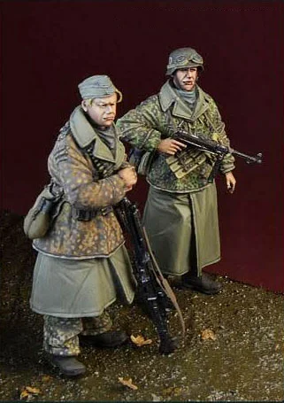 1/35 Resin Model Figuur Gk, 4 Cijfers, Er Zijn Geen Auto 'S, Ongemonteerd En Ongeverfd Kit