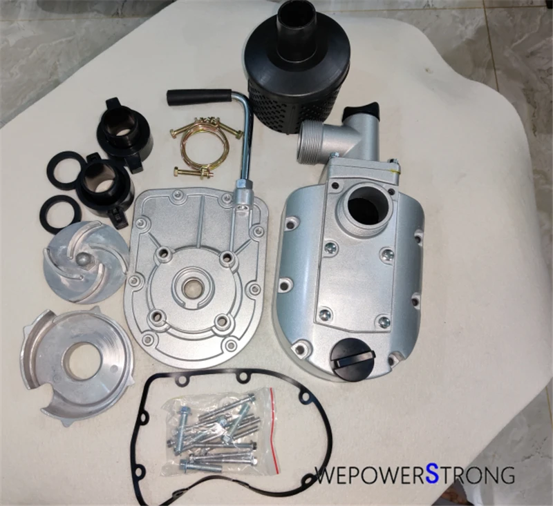 1.5 In. Aluminum Pump Assy. Whole Kit W/ 38mm Inlet And Outlet Fits 152F 154F GX100 Type Gas Engine With 10mm Thread Shaft