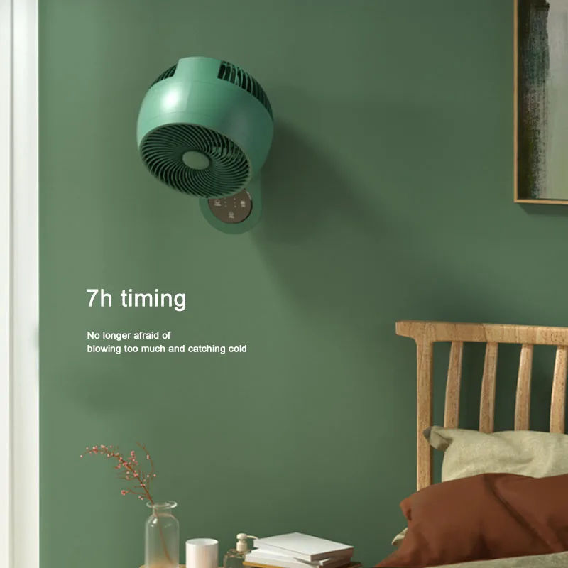 220V  Electric Fan Oscillating 3 Blades 3 Speeds Adjustable Wall Mounted Fan Remote Control Timer Home Air Cooler Fans