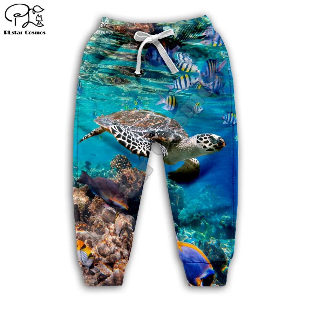 

PLstar Cosmos Sea Turtle 3D Print 2021 New Fashion Pants Boy/Girl Kawaii Sweatpants Long Pants Casul Children Wear Style-C25