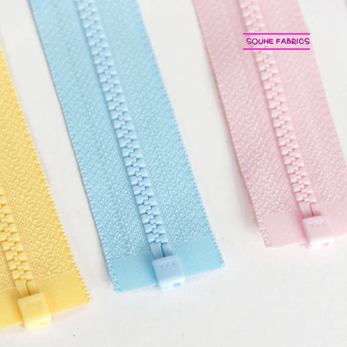 1 قطعة ykk 3 # مفتوحة نهاية البلاستيك سستة سحاب راتنج فصل للملابس الرياضية سترة الاطفال الملابس