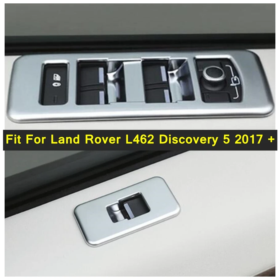 

Lapetus Inner Door Armrest Window Lift Button Protection Frame Cover Trim Matte Fit For Land Rover L462 Discovery 5 2017 - 2022