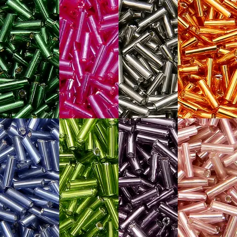 300 perles tube longues en cristal autrichien 2x7mm, perles Bugle en verre tchèque pour la fabrication de bijoux et fournitures de confection DIY