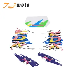 Motocykl zbiornik paliwa naklejka naklejka Logo dla Kawasaki KDX 125 KDX125 pojazd terenowy zbiornik paliwa naklejka pełny zestaw