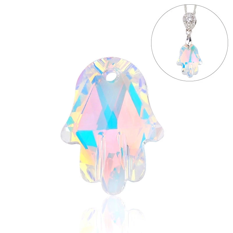 12pcs/lot 14x18mm crystal charms hand pendant crystal palm beads gems rhinestones fancy stones for Jewelry making Earrings DIY