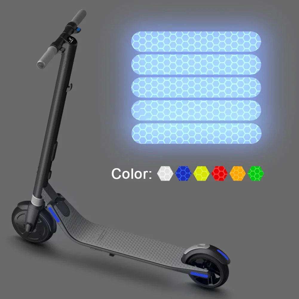 

4pcs Reflective Stickers For Ninebot ES1 ES2 ES3 ES4 E22 E25 Series Electric Scooter 6 Colors PVC kick Scooter Part Accessories