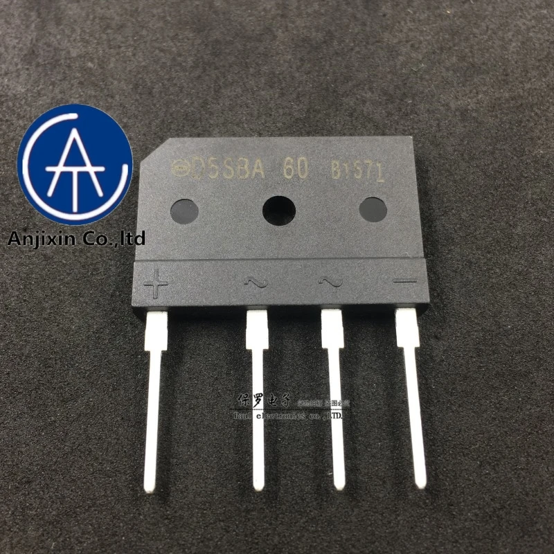 

10pcs 100% orginal and new D5SBA60 D5SB60 Induction cooker rectifier bridge rectifier bridge flat bridge 5A/600V in stock