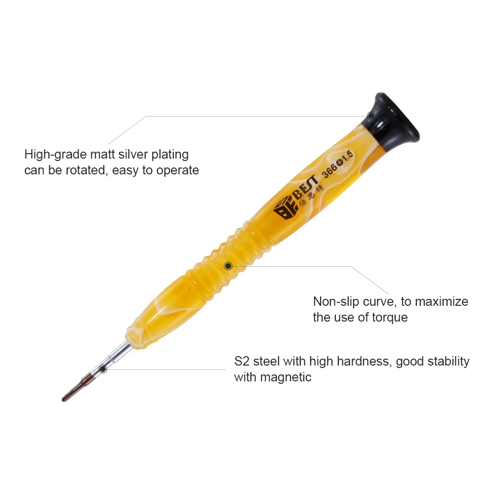 Destornillador de precisión P2 P5 Pentalobe PH00 PH000 1,2mm Phillips 1,5mm ranurado para Macbook Air/Pro, herramientas de reparación de teléfonos móviles, 1 unidad