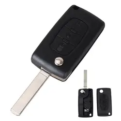3 pulsanti Flip Remote Key Case Cover Shell Fob Key Kit di copertura chiave di ricambio per Citroen C2 C3 C4 C5 C6 C8 Grand Picasso