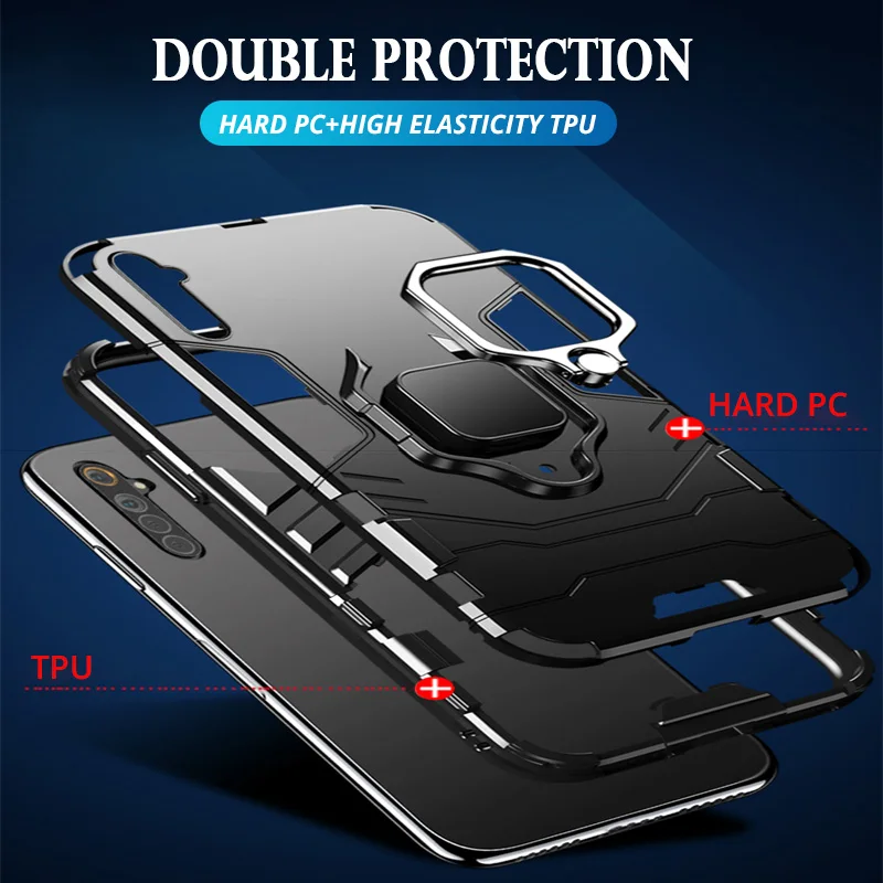 Anti Shock Proof Case For OPPO Realme 7 7i 6 5 3 X50 Pro X7 X2 X3 SuperZoom X XT C1 C2 C3 C11 C12 C15 C17 4G 5G  Phone Cover