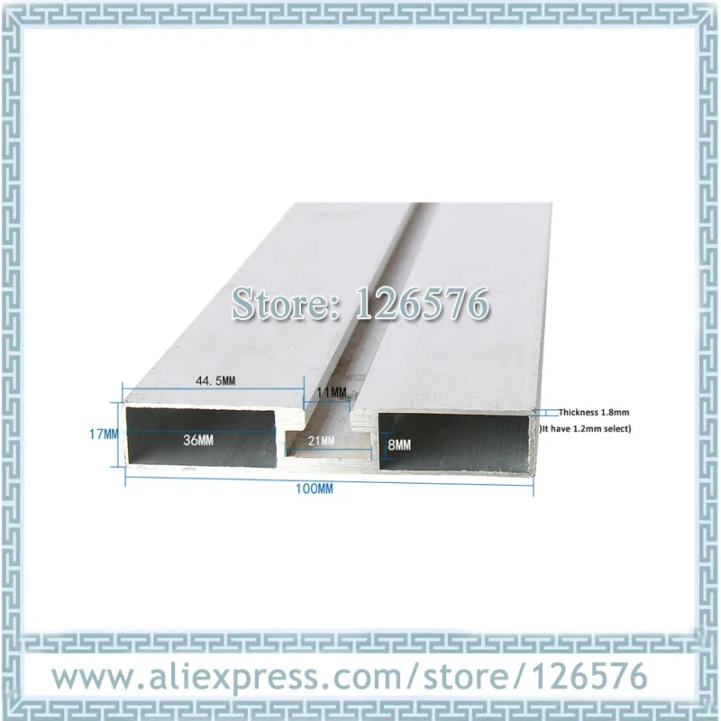 

CNC Machine Aluminum Plate, Aluminum table for wood cnc router Width 100mm Length 1200mm