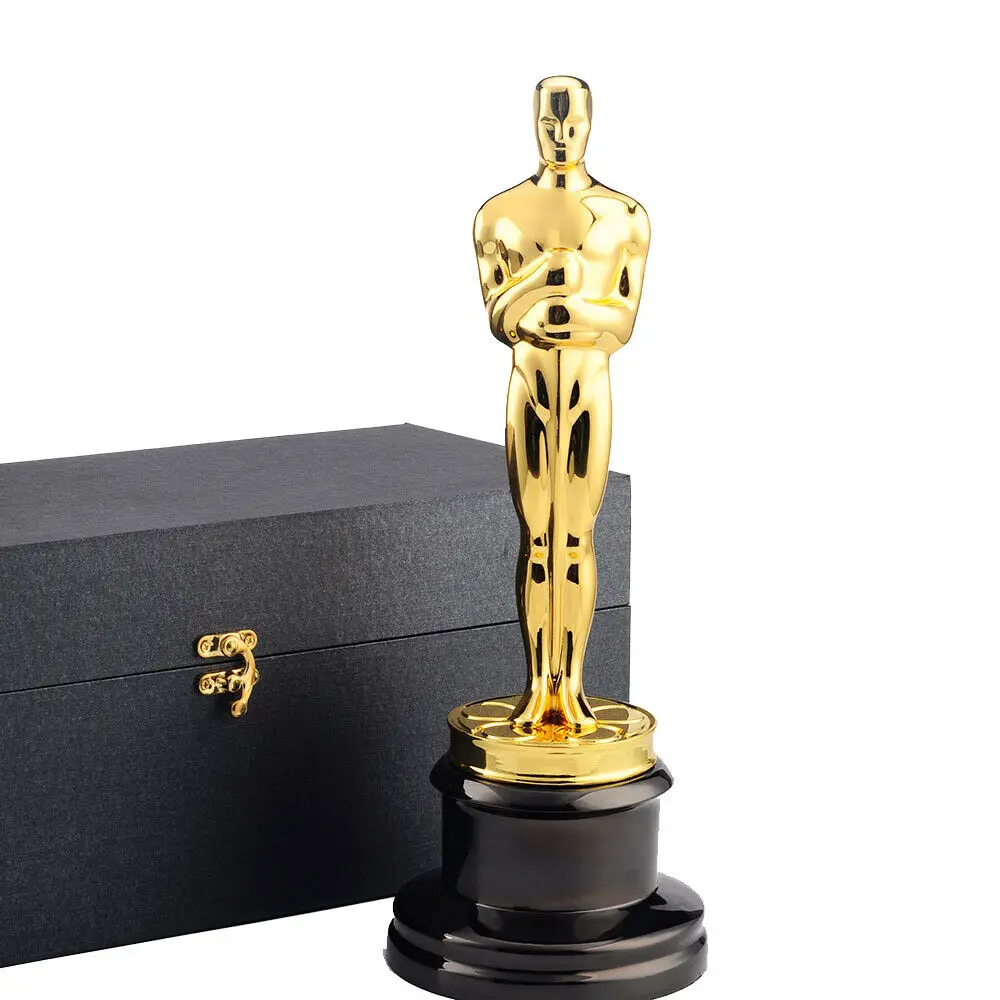 Customized Full Size Oscar Trophy Awards Zinc Alloy 13.5inches Oscar Metal Trophy  Academy Awards UPS, Fedex, DHL Free Shipping