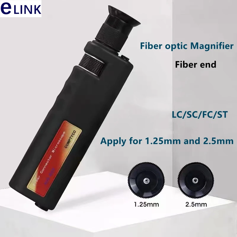 Наборы для чистки оптического волокна (включая 12 штук), 1,25 мм, 2,5 мм, лупа 400 раз, коробка для чистки оптоволокна, ftthelink