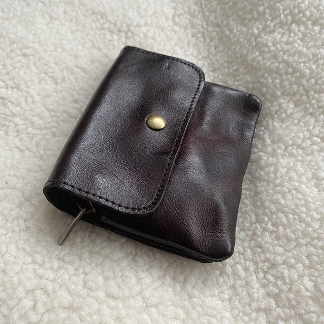 Styl Vintage mężczyźni skórzana moneta kiesa portfel sprzęgła brelok Zipper mała miękka torba Mini torba