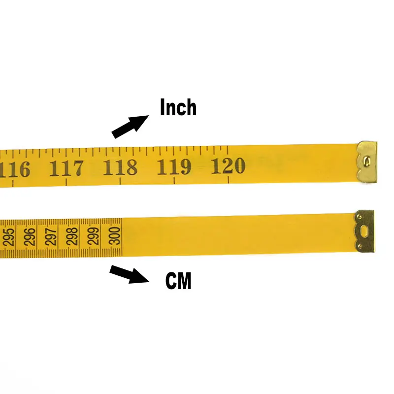 300CM/120inch Soft Measuring Tape 3M Length Multifunction PVC Durable Office School Student Stationery Measurement Ruler Tool