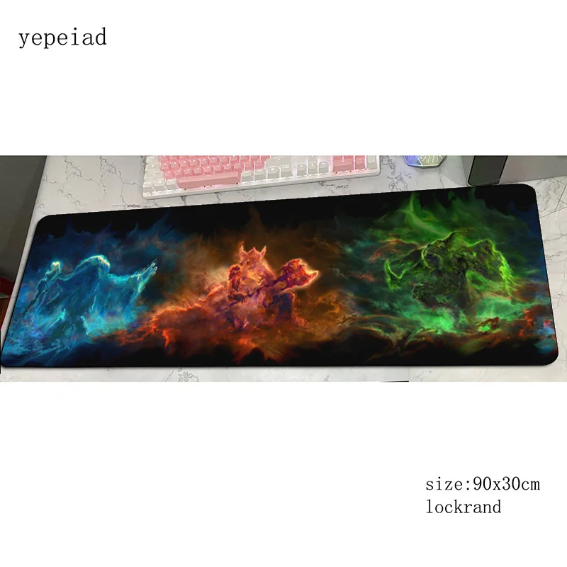 Коврик для мыши skyrim, красивый компьютерный коврик, 900x300x3 мм, игровой коврик для мыши, большой лучший padmouse, клавиатура, игры, ПК, игровой стол