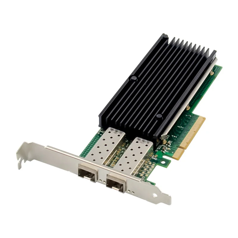 2 port PCIe Gen3.0 x8 25Gigabit network card Dual port Ethernet Server  Adapter 10G SFP+ fiber CHIPSET Intel XXV710