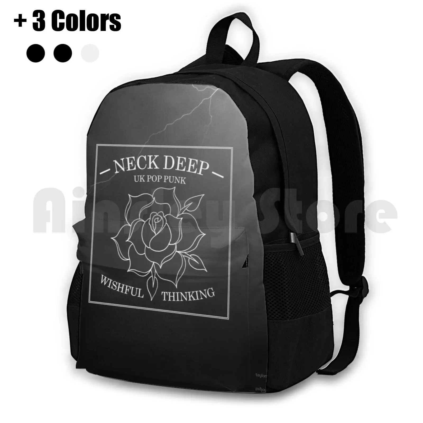 Neck Deep-Wishful Thinking Outdoor Hiking Backpack Waterproof Camping Travel La Dispute Tumblr Band Bands Edit Band Edit Pop