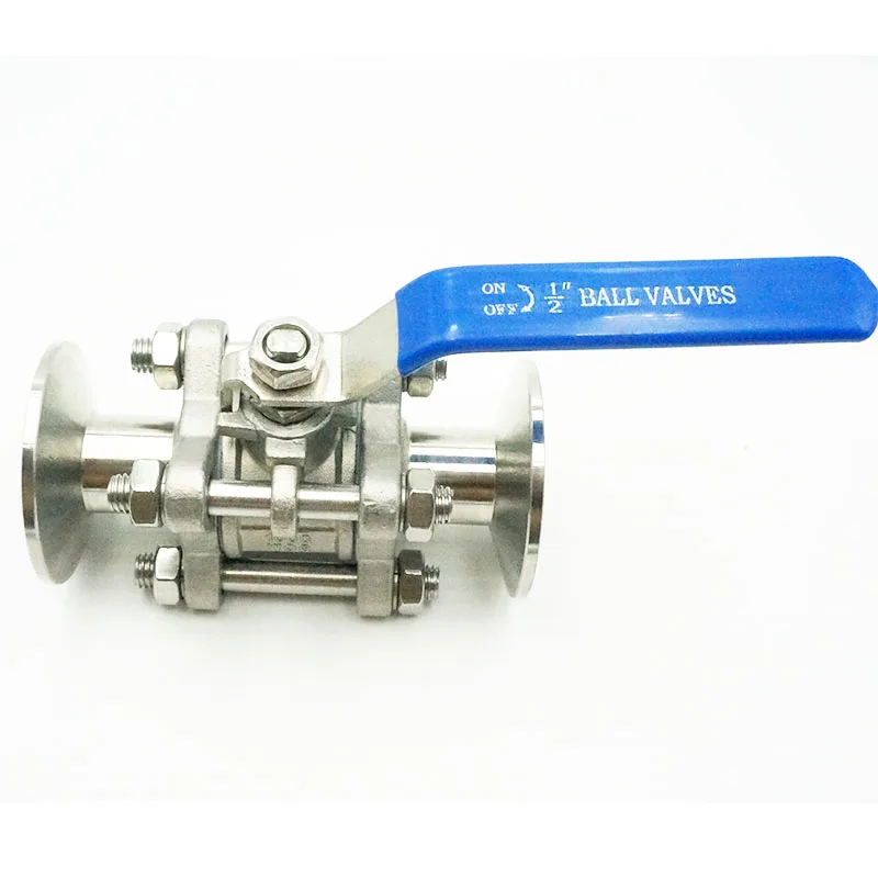 Stainless Steel Tri Clamp Ball Valve, 1/2 