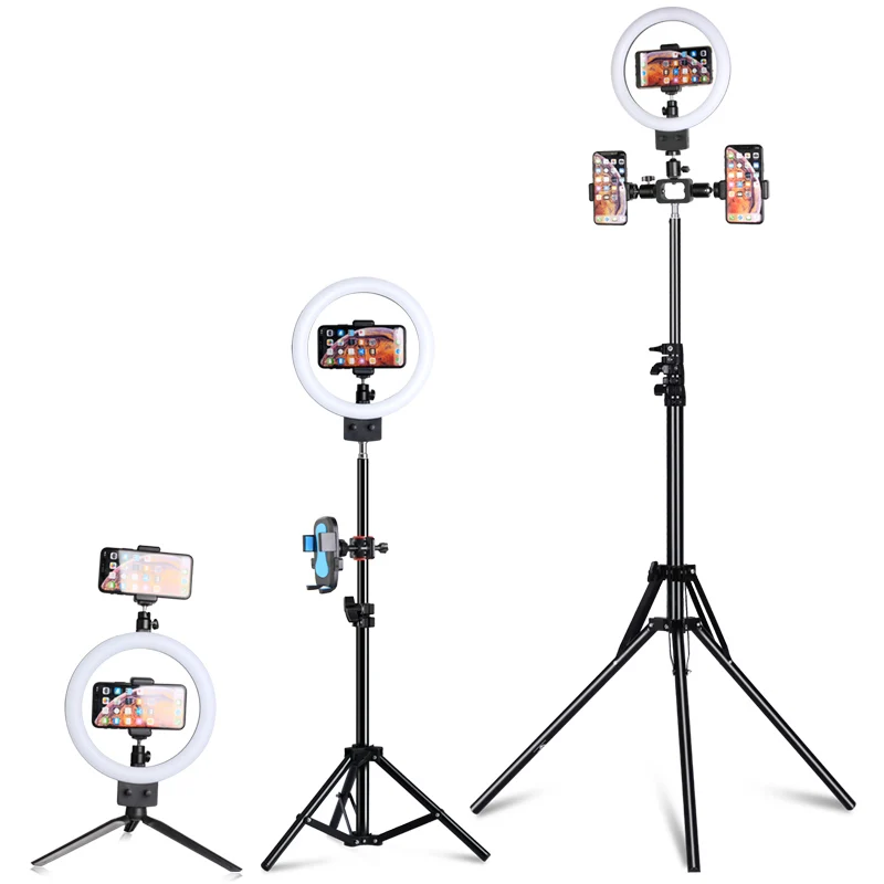 9 Inch LED Ring Light Selfie Ring Lamp Photographic Lighting With Tripod Phone Holder Photo Studio or YouTube/Photography/Makeup