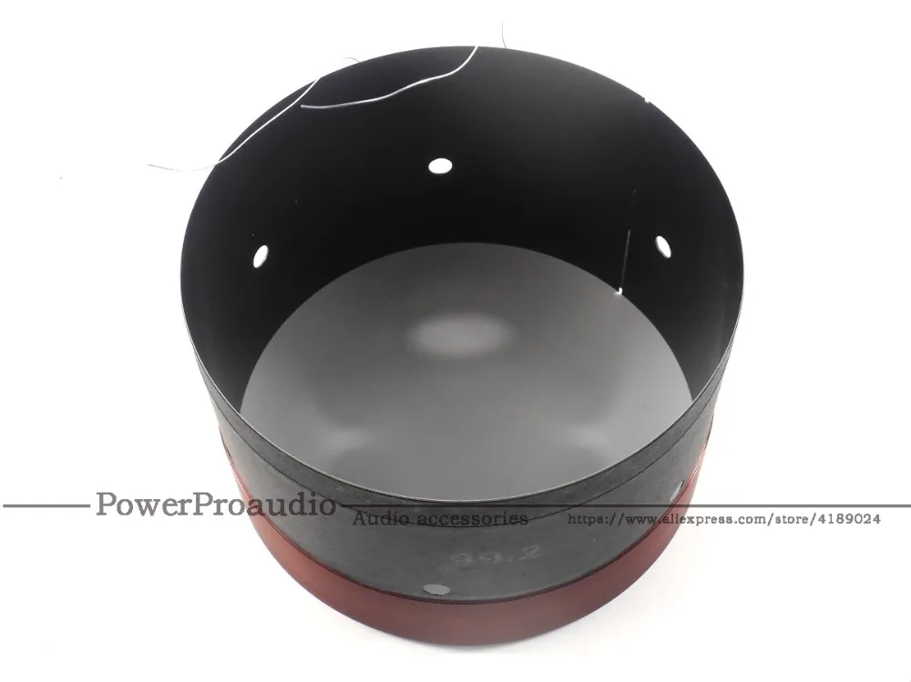 2 قطعة 99.2 مللي متر أسود الألومنيوم باس ملف صوتي النحاس النقي سلك دائري 6ohm 780-920 واط