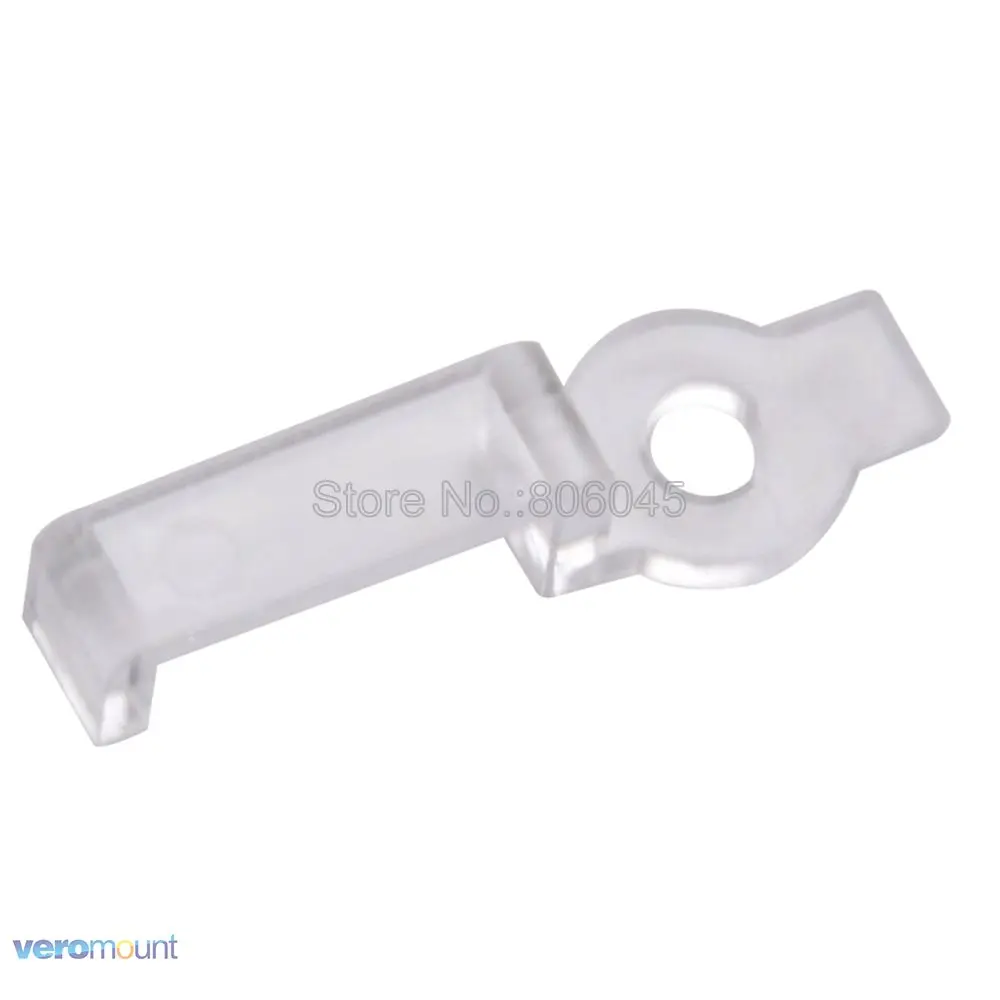 LED Silicone Strip Fixing Mounting Clamp Clip Connector 8mm 12mm Holder Bracket for IP67 IP68 Waterproof LED Strip