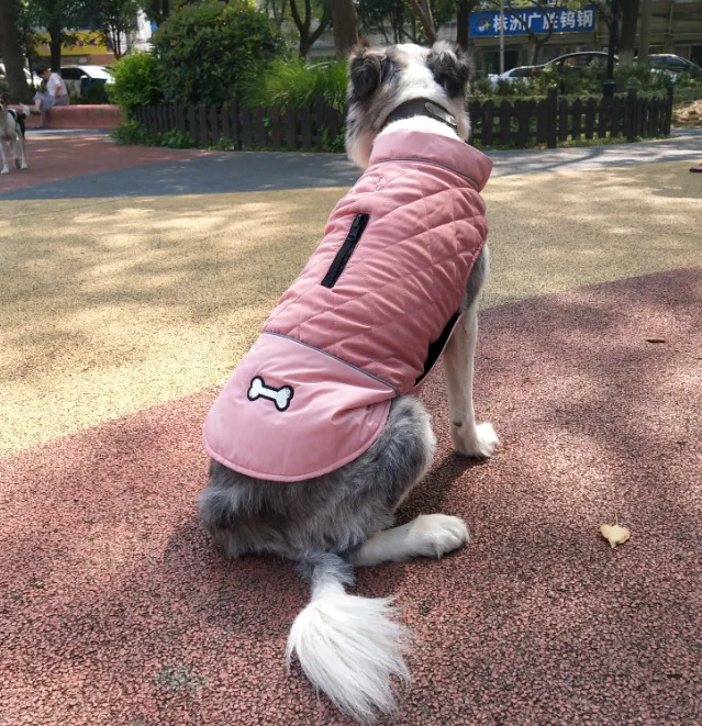 New Pet Clothes Autumn And Winter Dog Clothes Thick Coat Waterproof Double-sided Can Wear Pet Cotton Clothing Pet Clothing