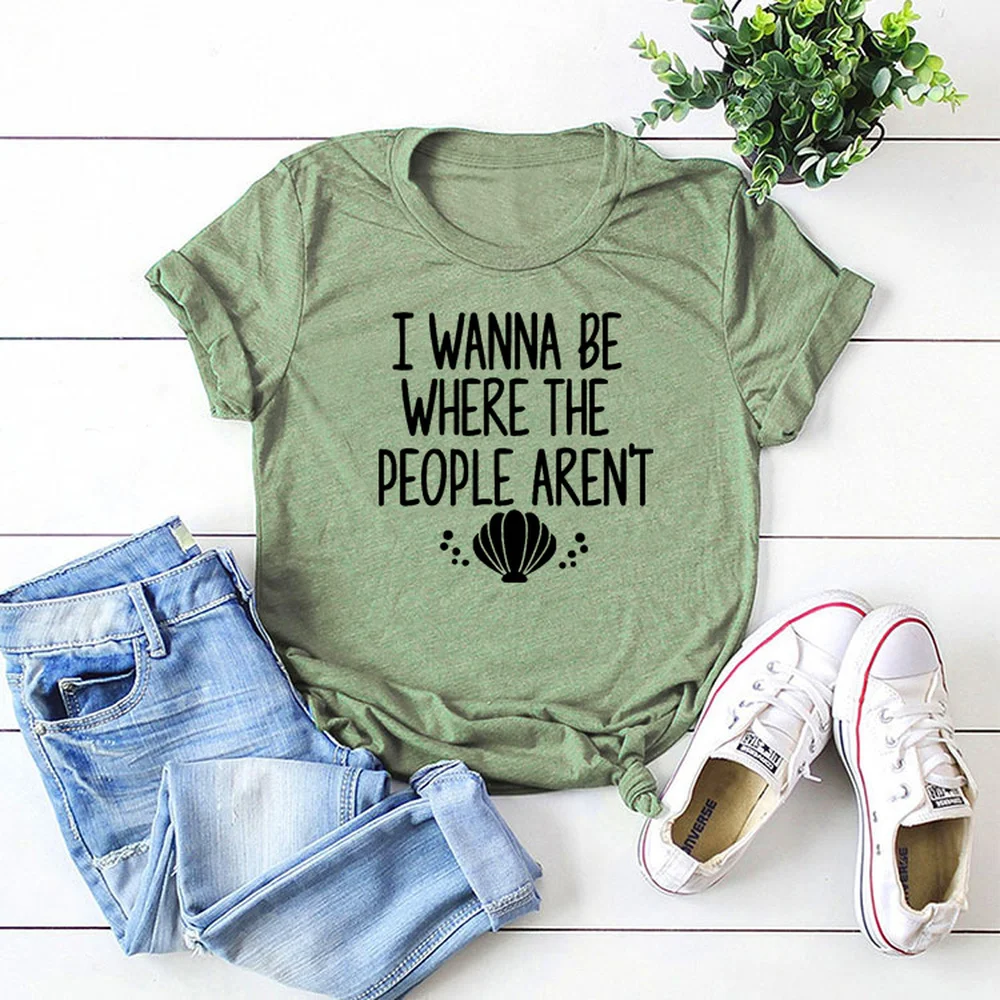 

I Wanna Be Where The People Aren't Shirt Cute Ariel T-Shirt Funny Quote Shirts The Mermaid Tee Tumblr tshirt