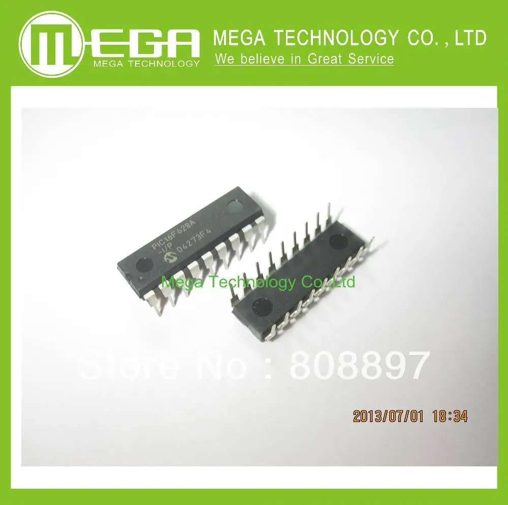 New PIC16F628A-I/P 16F628 DIP18 IC MCU FLASH 2KX14 EEPROM 100% NEW ORIGINAL SHORT LEADTIME