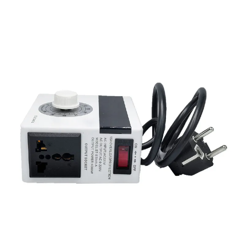 4000W Transformer Voltage Regulator High Power Converter EU plug Limit Electricity and Prevent Trip speed controller