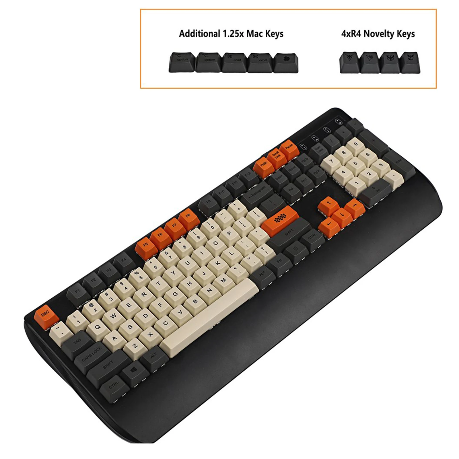 Imagem -02 - Oem Carbono Mac Keycap Corante Sub Grosso Pbt Keyconjunto Ansi 61 87 104 Layout para mx Teclado Mecânico Faça Você Mesmo Gk61 Gk87 Gk104 Rk61