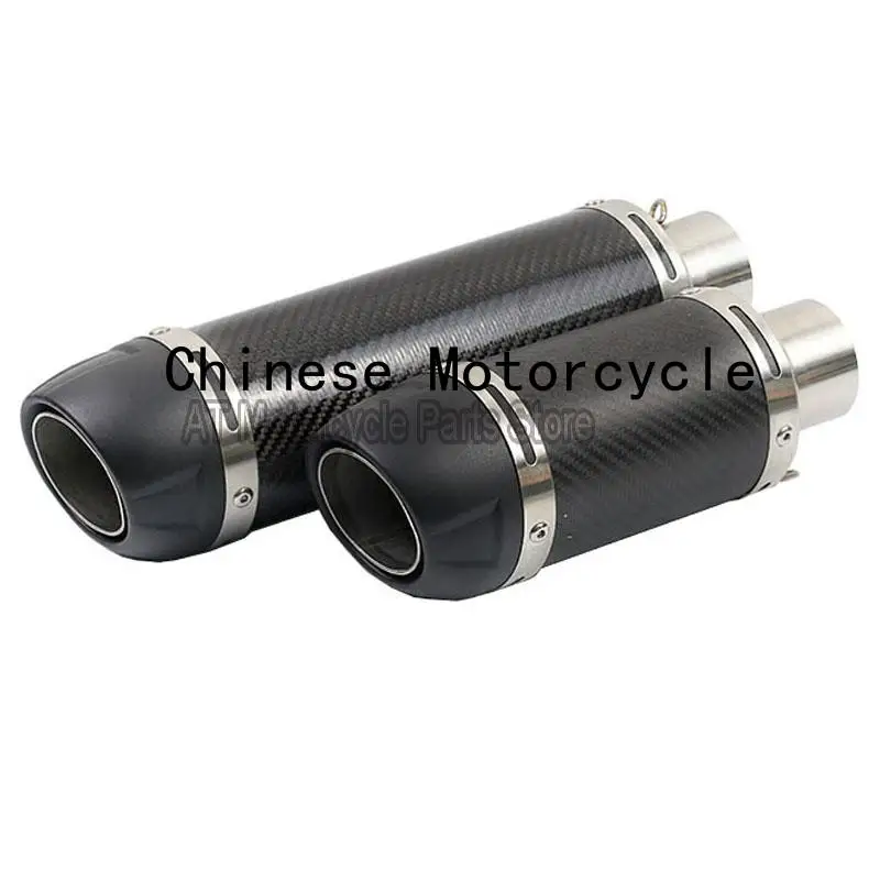 

51mm Universal Escape Modified Motorcycle Exhaust Muffler Pipe Fried Street Scooter Dirt Pit Bike For Honda Benelli Kawasaki